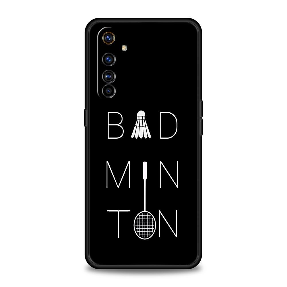 badminton Phone Case For Realme 13 12 10 9 8 7 GT3 GT5 GT2 Pro Plus 5G C21 C25 C35 GT Neo 2 3 3T 5 Cover