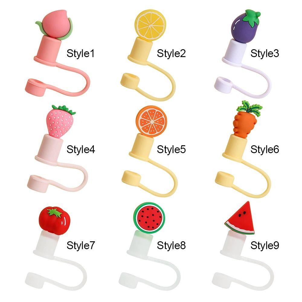 Beweis Staubdicht Wiederverwendbar Trinkstaubkappe Tassenzubehör Silikon Strohstopfen Strohspitzenabdeckung