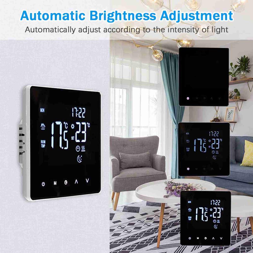 Smart Thermostat LCD Backlit Weekly Programmable Thermostat for Water Hting System