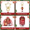 24 Pack Zinc Alloy Christmas Star Angel Pendant Ornaments Set Tree Hanging Decor For Tree Holiday Decorations