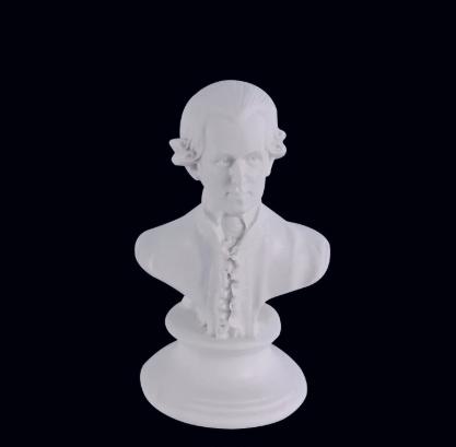 Resin Statue Figurine - Small Plaster Sculpture for Home Decor Collectible