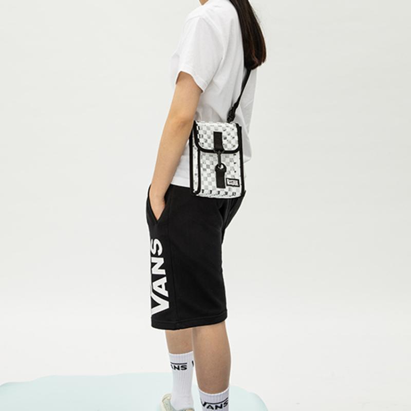 Vans Nylon Fabric Shoulder Bag Crossbody Bag Regular Women's Black/White Vans VN0A7Q2BBLK