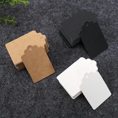 3x5cm Kraft Blumenkopf Blanko Anhänger für DIY, handbemalte Visitenkarten und Backverpackungen