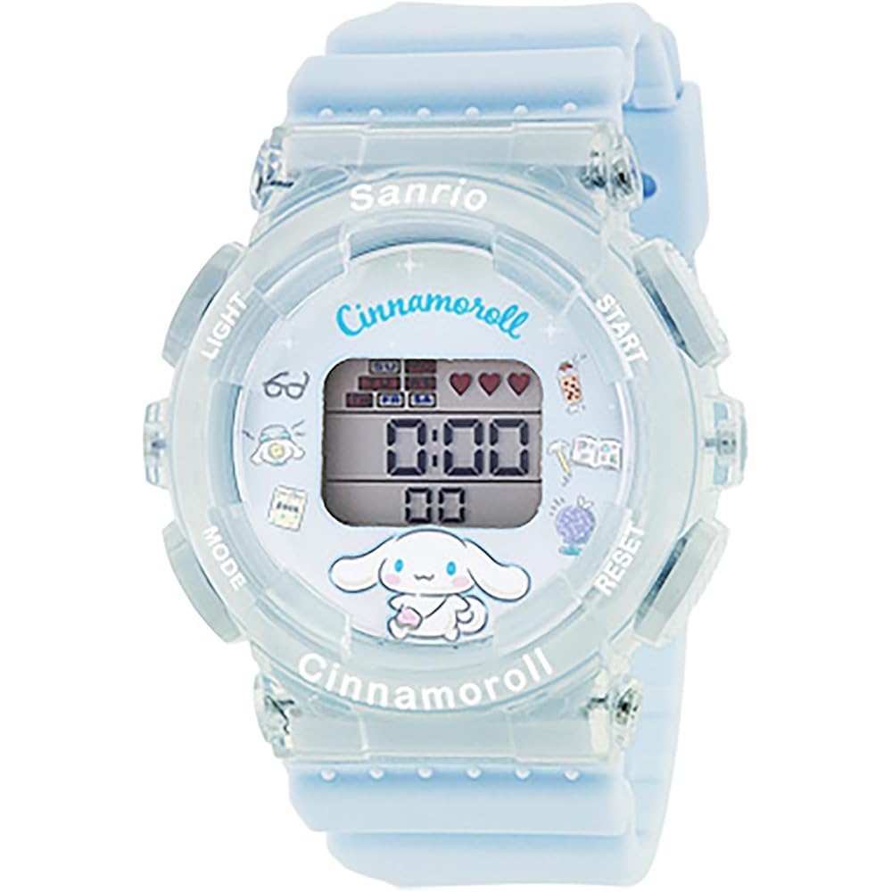 Sun Flame J-Axis Cinnamoroll Digital Watch with Backlight and Alarm Function for Girls Blue