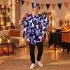 Grape Costume with Cap Loose Fit Purple Adjustable for Processions