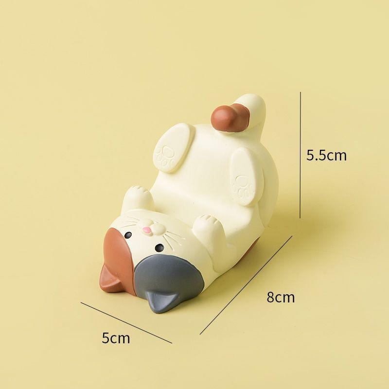 Cat Phone Holder Cute Cartoon Resin Animal Cell Phone Stand Compatible With All Smartphones For Office Home Gifts For Cat Lovers