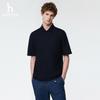 HAZZYS Men's Solid PHIZ Series Cotton Short Sleeve Polo Shirt