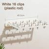 1PACK Folding Clothes Racks Wall Mounted Drying Clip Windproof Clip Clothing Rack Hanger Household Sock Drying Clothes Clotheslines