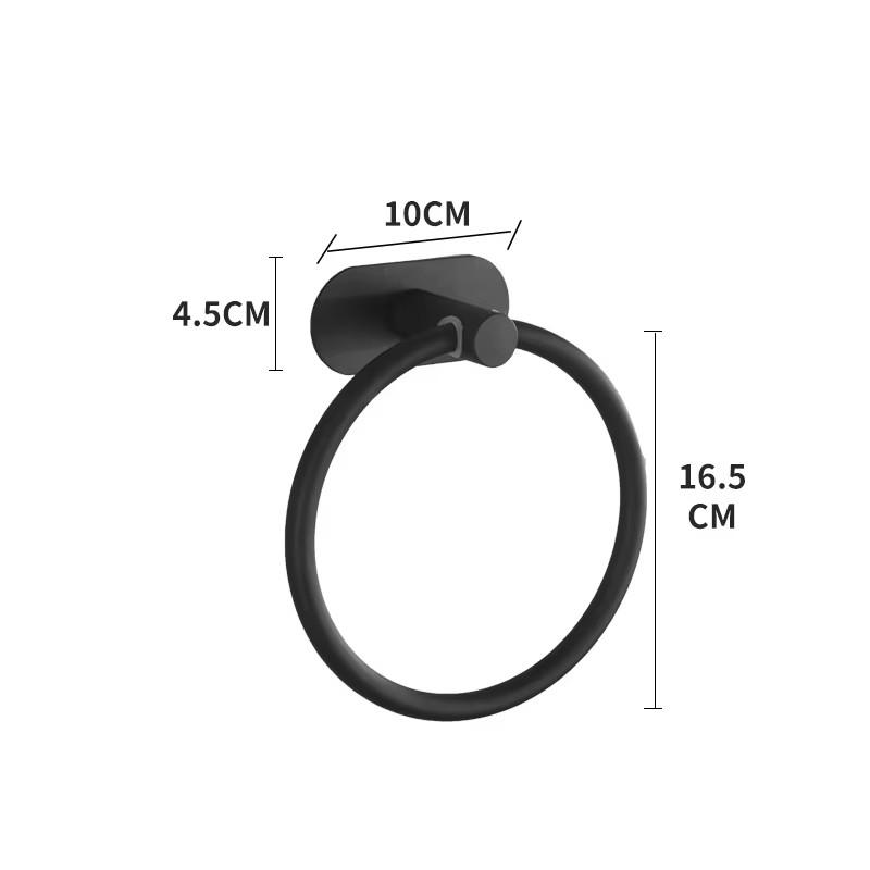 

Держатель для полотенец из нержавеющей стали, самоклеящаяся вешалка для полотенец в ванную, черная вешалка для мытья рук, рейка, аксессуары для хранения на кухне
