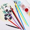 50 Pcs Nylon Hair Paint Brushes Art Supplies Small Watercolor Painting Brushes Set for Adult Students