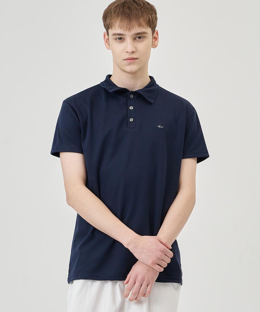 THE-ABON Bean Basic Polo Shirt Sky Blue