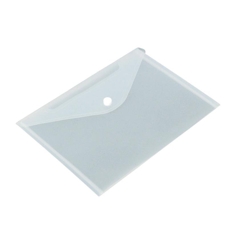12pcs A5 Plastic Stud Document Wallets Folders Filing Paper School Pen new