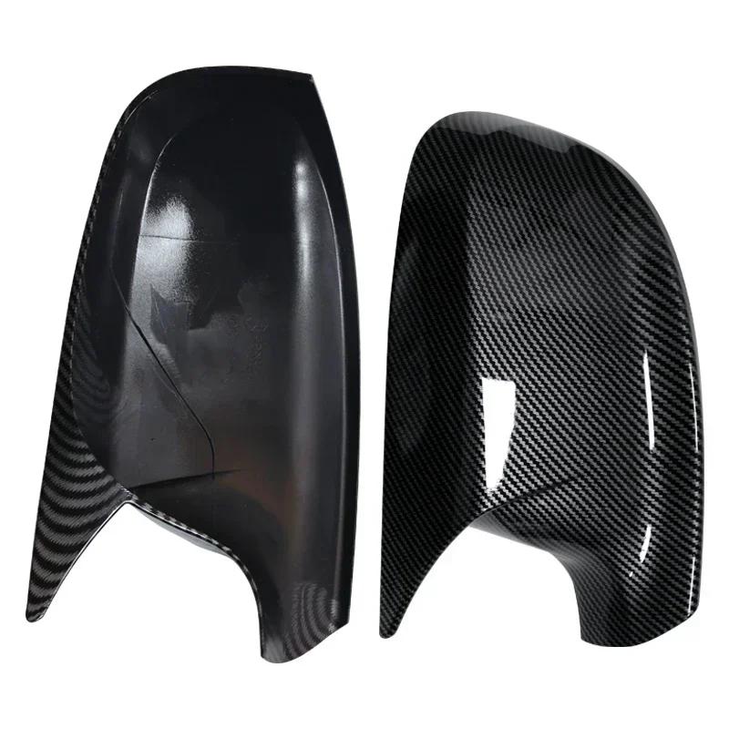 2 Pezzi Nere Lucide con Motivo in Carbonio Sostituzione Guscio Copri Specchietti Retrovisori Laterali Posteriori per BMW X3 F25 X1 E84 2010 2011 2012 2013