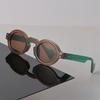 Round Sunglasses Women Men Vintage Stylish Mirror Minimalist Lens Sun Glasses Female Male Cool Personality Oculos De Sol