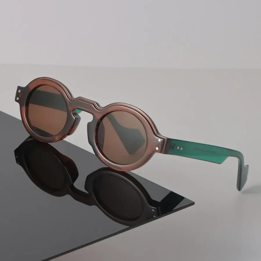 

Round Sunglasses Women Men Trendy Stylish Mirror Minimalist Lens Sun Glasses Female Male Retro Personality Oculos De Sol Other