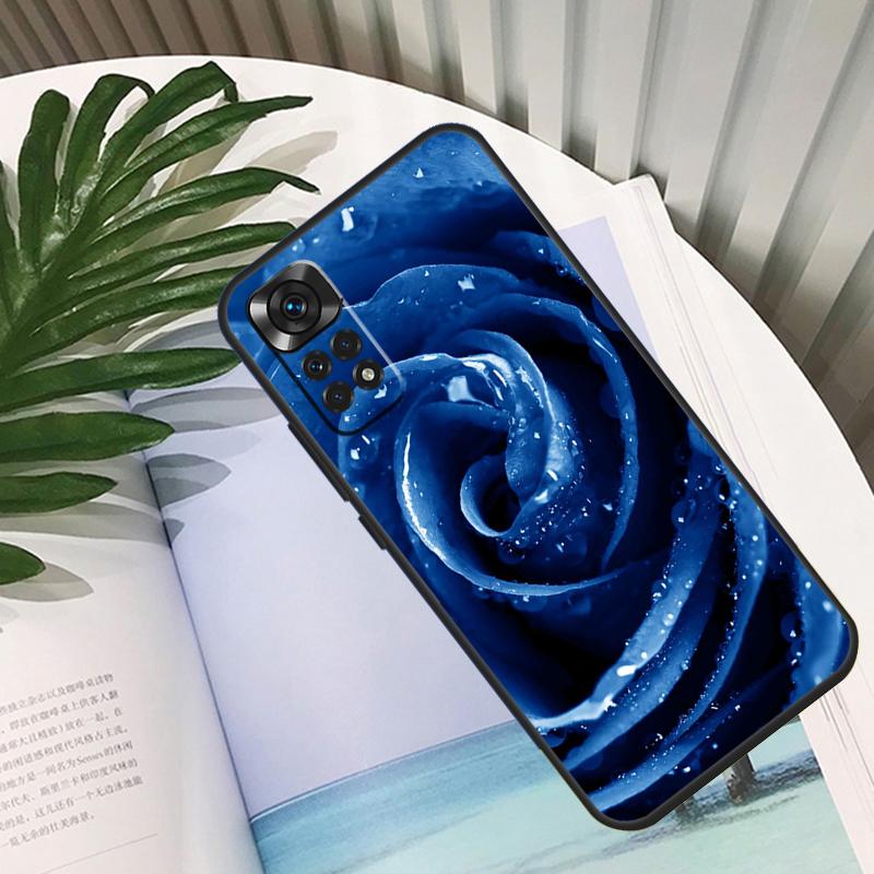 Blaue Rose Kunst Hülle Für Xiaomi Redmi Note 11 10 12 13 14 15 Pro Plus Hülle Für Redmi 15C 10C 13C 12C 14C 15
