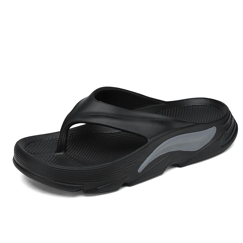 

Men Beach Sandals Men s Flip Flops Outdoor Indoor Slippers Soft Sole Slides Comfortable Non-slip Home Women Slippers Flip Flops 36 чёрный