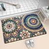 Retro Floor Mat Home Light Luxury Bathroom Floor Mat Toilet Floor Mat