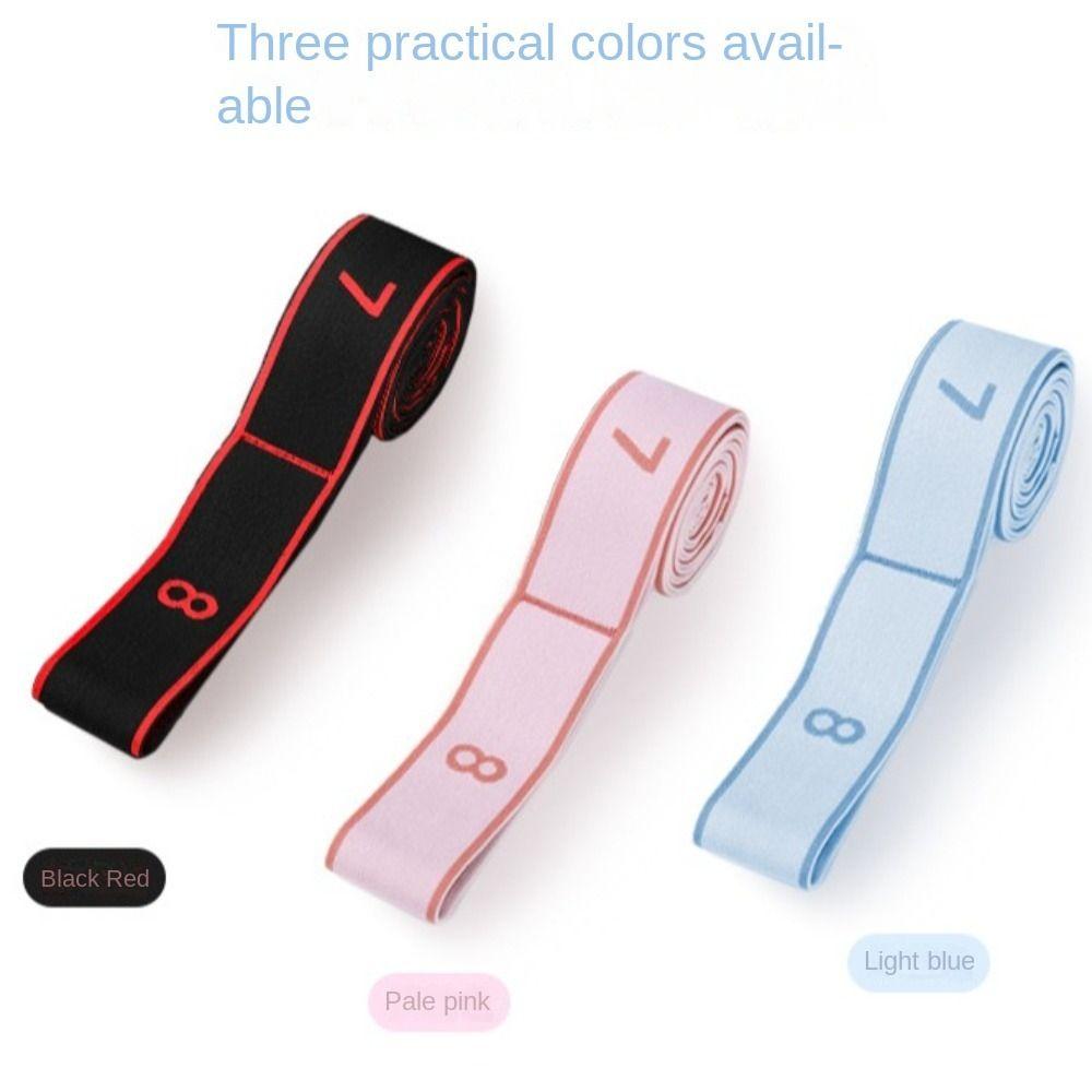 Elastic Yoga Resistance Band 8/10/12 Grid Auxiliary Stretching Belt  Children/Adult
