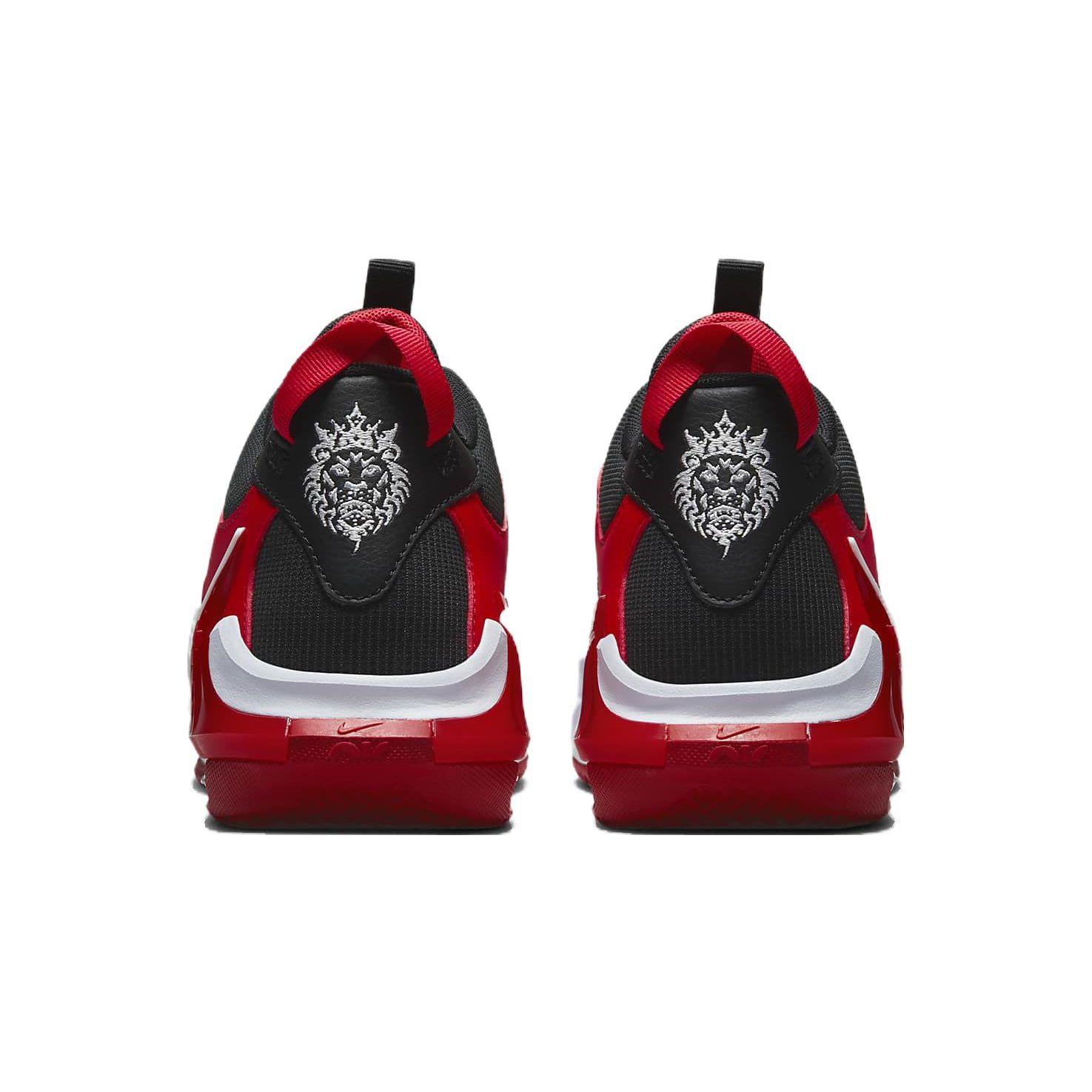 Детские кроссовки Nike LeBron Witness 7 GS Bred Black University-Red White DQ8650-005 36 — фото 4