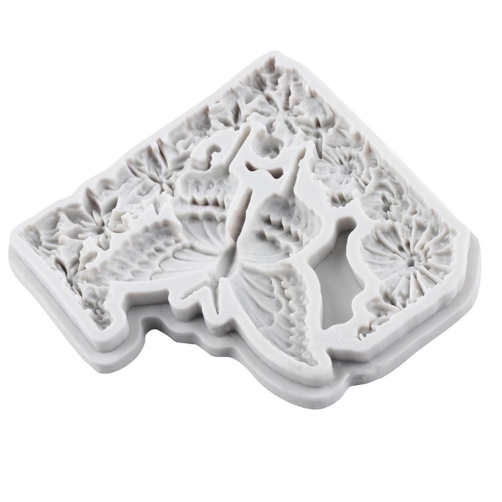 Butterfly Silicone Molds Rose Flower Fondant Mold Cake Decorating Tools Cupcake Topper Chocolate Candy Craft Gum Paste Polymer Clay