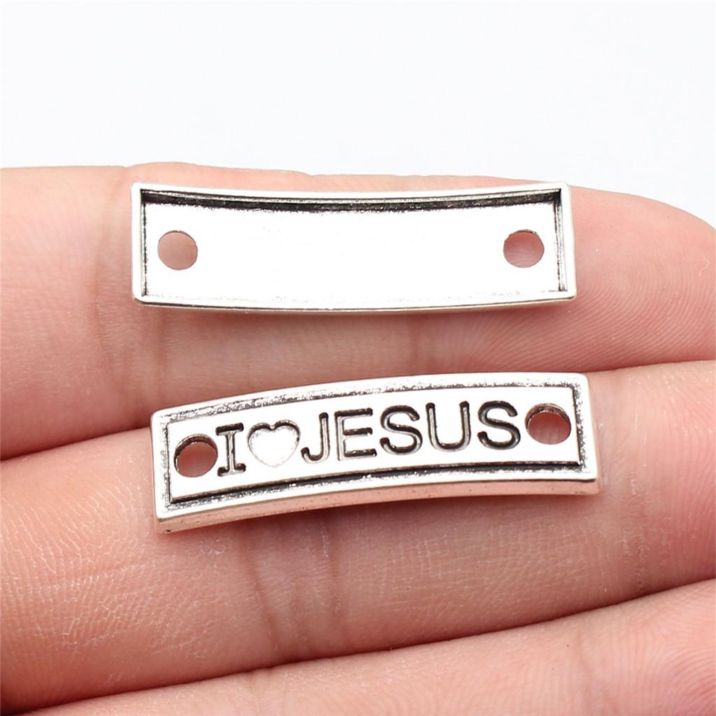 Letter Plate Connectors Alphabet A-Z Antique Bronze Zinc Alloy Jewelry Making Craft Parts DIY Connect Parts
