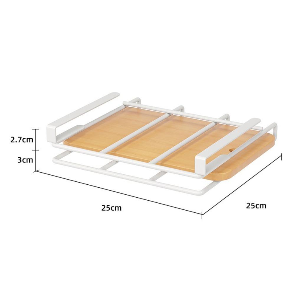 Pot Lid Storage Cabinet Lower Hanger Non-punching Kitchen Cabinet Hanging Holder  Kitchen Supply