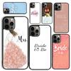 Bride To Be Phone Case for iPhone 17 Air 16 15 14 12 13 PLUS 11 PRO MAX Back Cover Fundas Shell