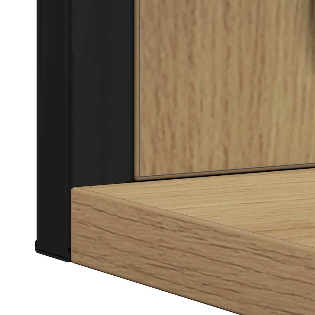 Artisan Oak Mirror 50 x 12 x 60 cm Glass and Engineered Wood