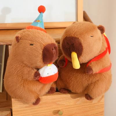 New Capibara Food Series Doll Eating French Fries Capybara Plush Doll Toy Doll Capybara