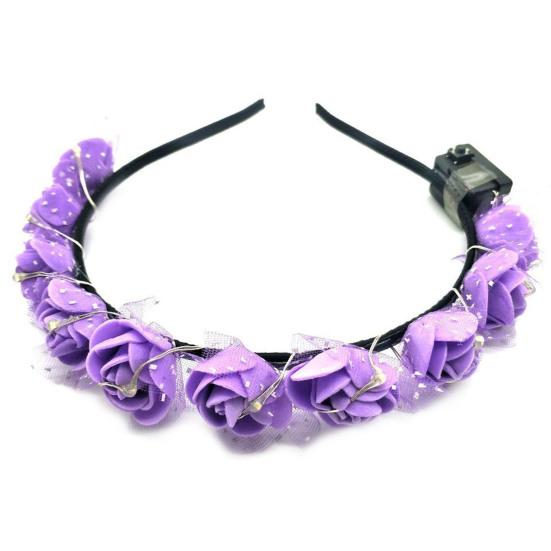 Women's Headband Glow Light Up Beautiful Convenient Thick Thin Hair Decoration for Parties Birthdays Festivals