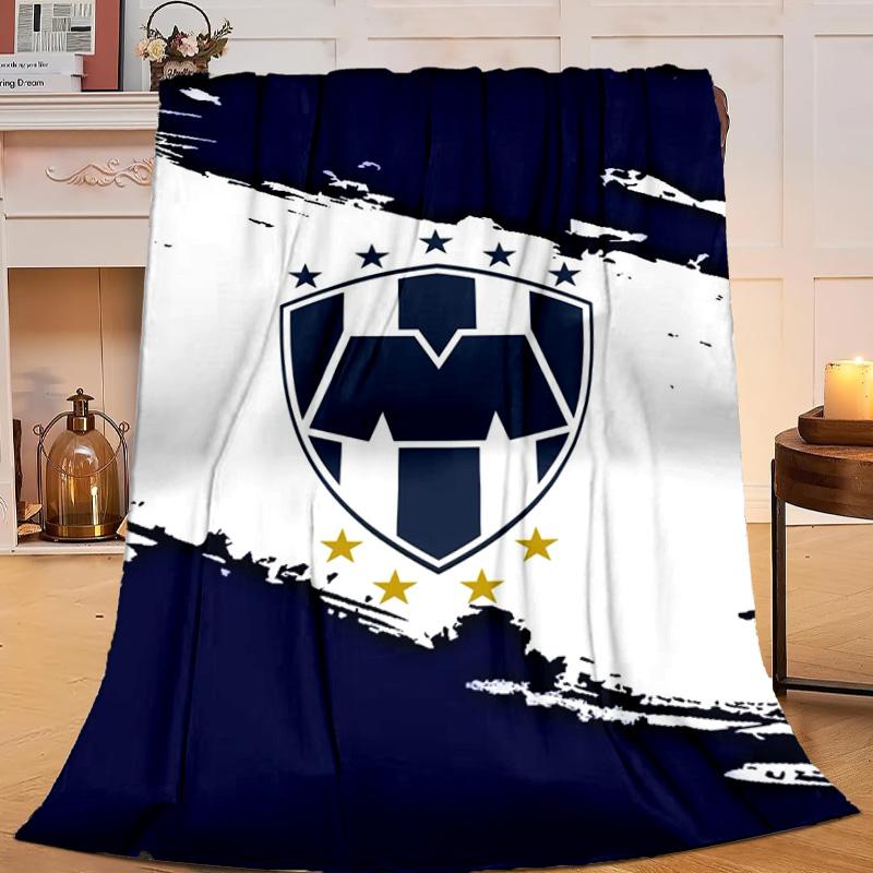 1 Stück Fußballverein Wappen Flanelldecke Geschenk, Geeignet für Männer und Frauen, Weich, Ideal für Betten und Sofa, Geburtstags- oder Weihnachtsgeschenk