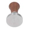 Kaffeepulverpresse Hammer und Verteiler Set Edelstahl Kaffee Tamper mit Holzgriff für