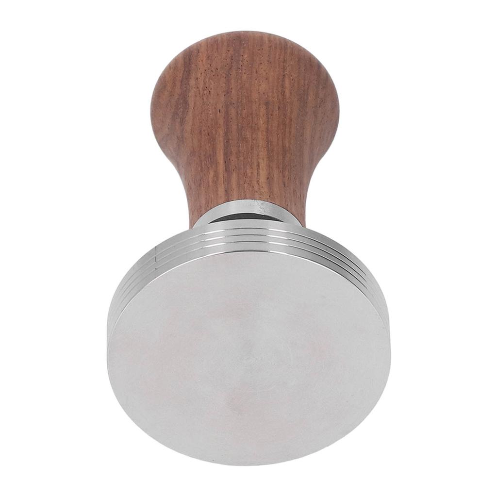 Kaffeepulverpresse Hammer und Verteiler Set Edelstahl Kaffee Tamper mit Holzgriff für