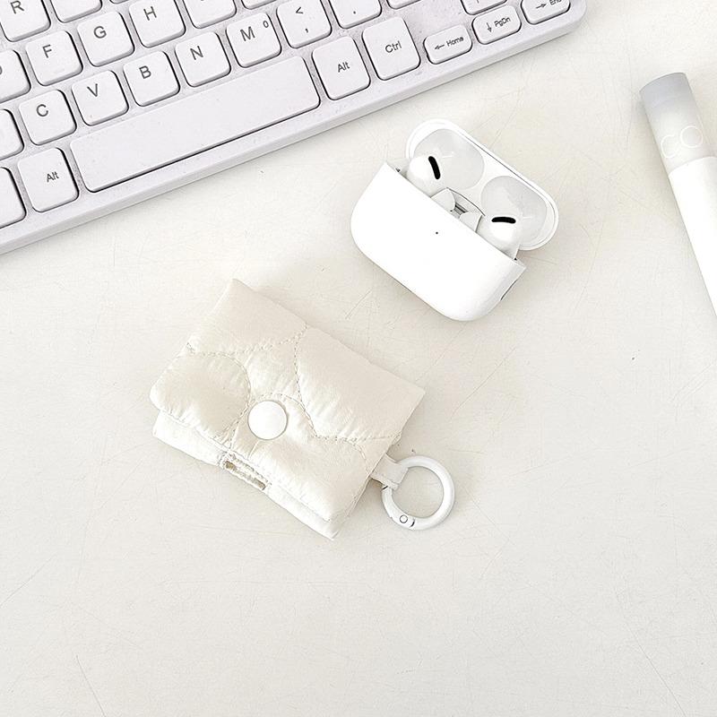 

Милый Bluetooth чехол для наушников для AirPods, защитный мягкий чехол для хранения наушников, дорожный органайзер для беспроводных наушников AirPods белый