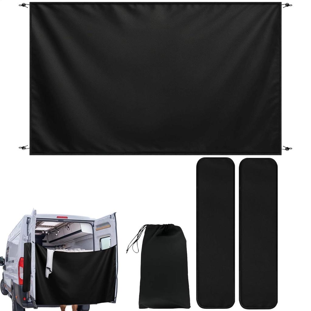 RV Privacy Curtain With Magnetic Rope Waterproof Large Adjustable Cover Outdoor Camping Curtain 600D waterproof Oxford cloth