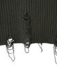 NOIRER Cotton Damaged Combat Knit (Khaki)