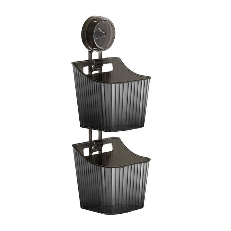 

Organizador de pared para baño y cocina, cesta de almacenamiento sin taladros para especias y cosméticos