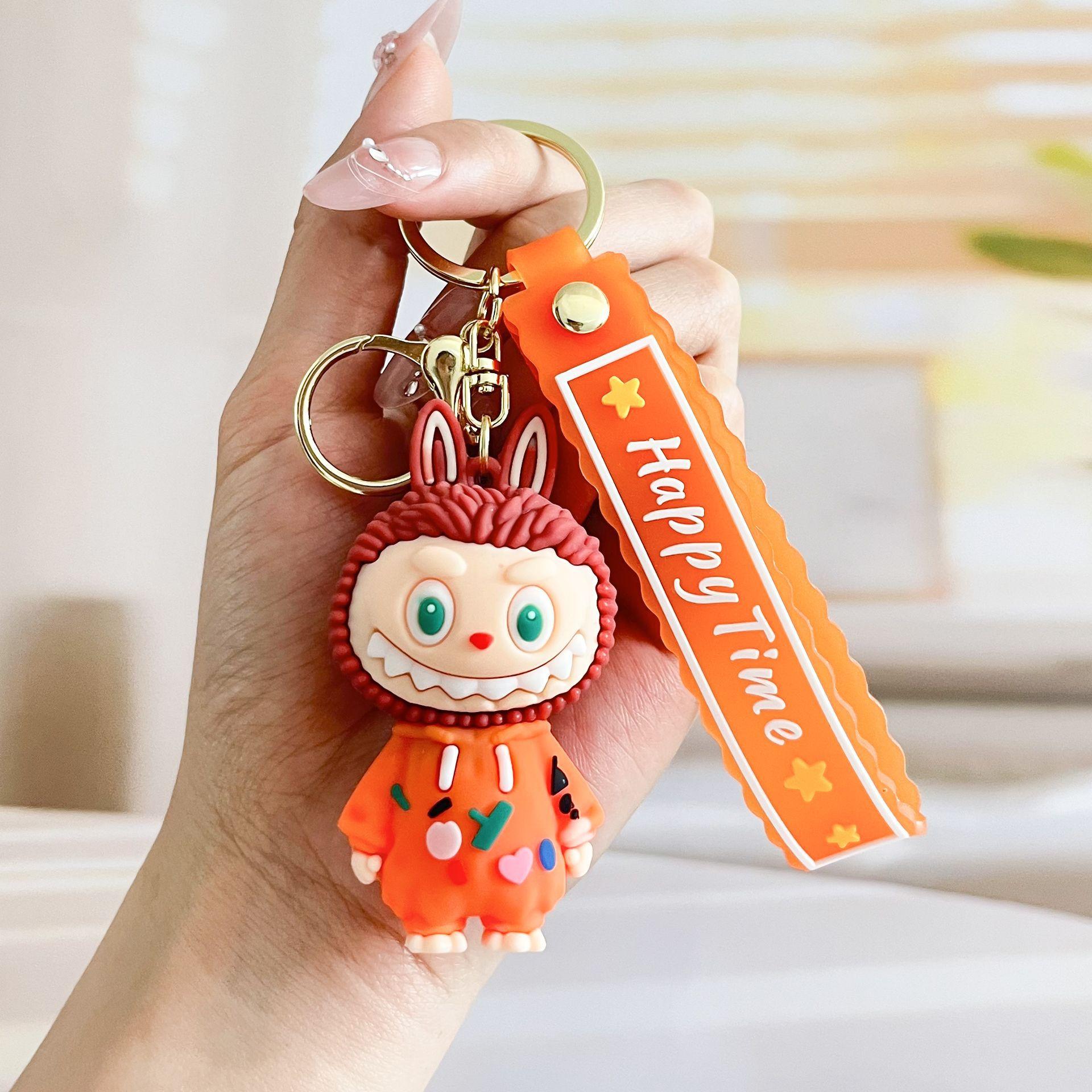 

Мультяшная овечка Лабубу брелок милая кукла школьный рюкзак брелок для ключей от машины подвеска подарок