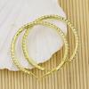 1 Pair Cirle Earrings Rhinestone Decor Jewelry Alloy Women Big Hoop Earrings for Birthday Pary