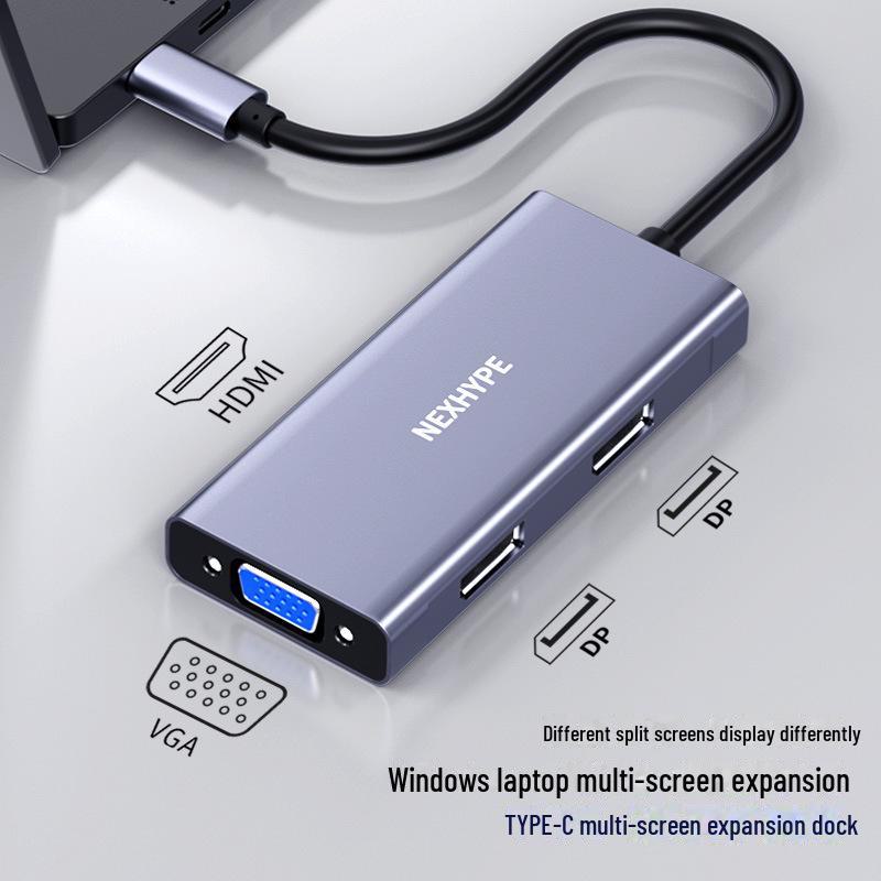 

Блокнот MST HDMI-сплиттер: Многоэкранная док-станция для 4 различных дисплеев