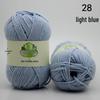 Combed 5-Ply Milk Cotton Yarn for DIY Knitting & Crochet - Medium-Thick Scarf & Blanket Material Pack