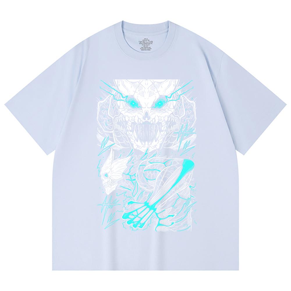 230 Gsm 100% Cotton Kaiju No 8 V2 Print Unisex Heavy Cotton T Shirt