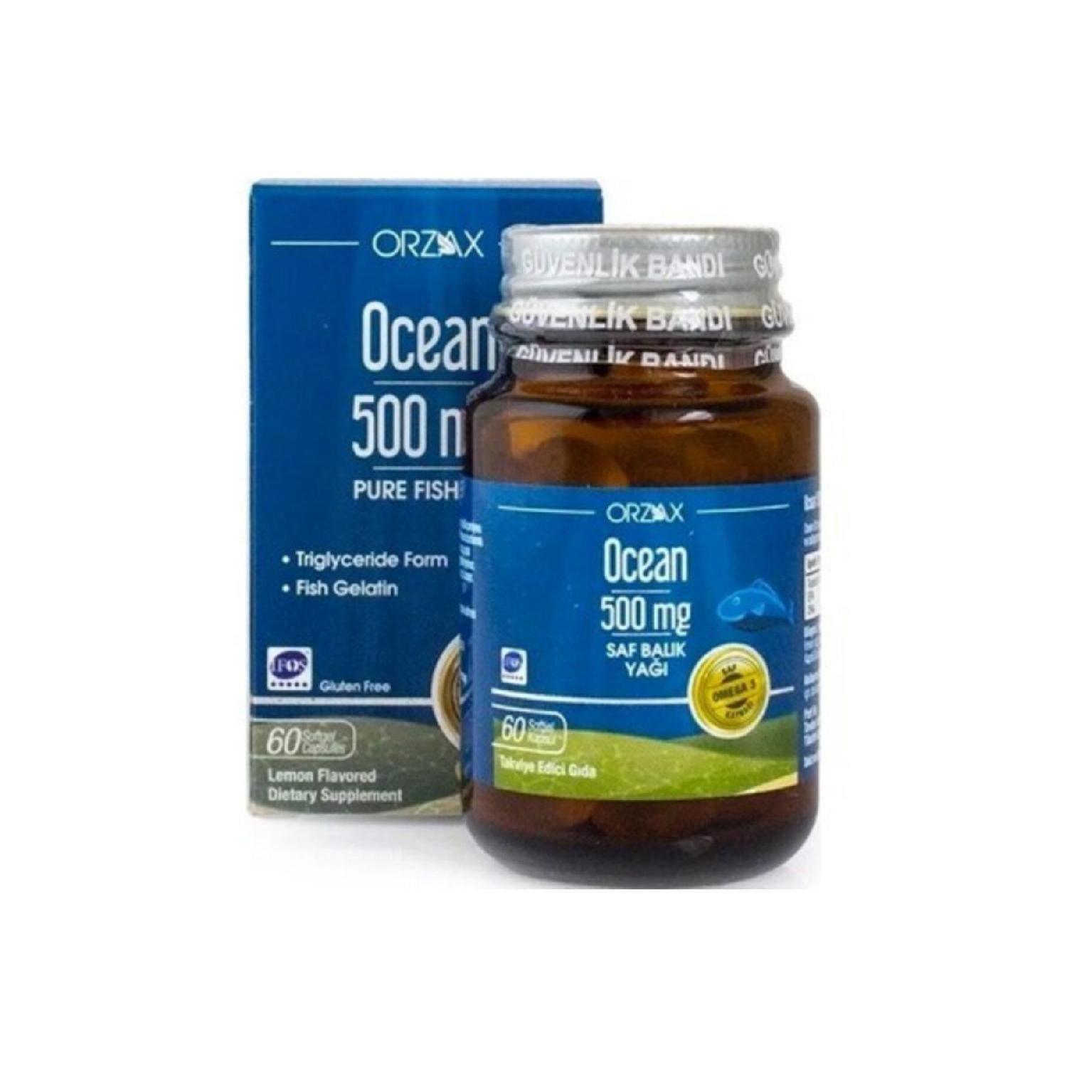 

Pure Fish Oil Omega 3 - 500 Mg 60 Capsules - Lemon Flavored