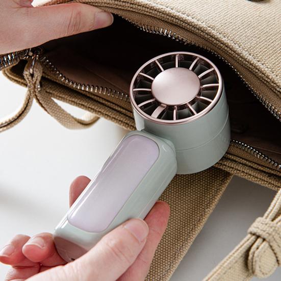 Portable Handheld Fan 3 Gears Speed Pocket Size Personal Hand Fan for Desk Travel Lightweight USB Rechargeable Mini Fan for Summer