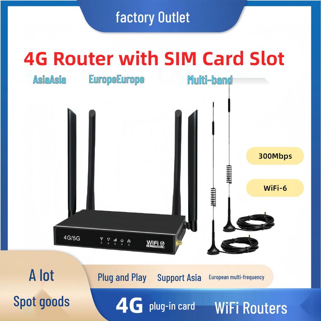 Outdoor 4G Wireless Router with SMA Antenna for SIM Card and WiFi Sharing In Russia.