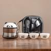 Creative Panda Travel Tea Set One Pot Three Cups Ceramic Kuaike Cup Gift Corporate Business Companion