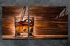SZKLANA PŁYTA I DESKA DO KROJENIA 100x52 WHISKY