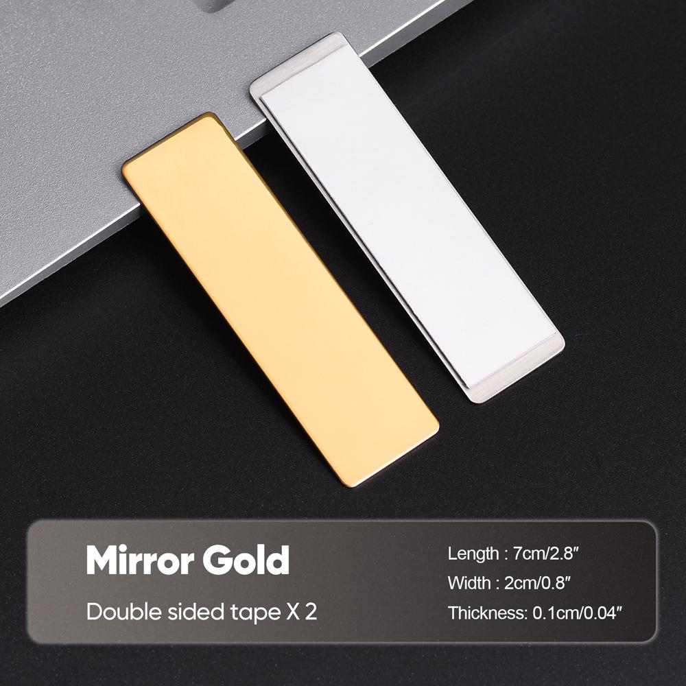 70x20MM Anstecknadeln Pin Personalisiert Kostenlos Anpassbar Gravierter Text Logo Business-Namensschild Stahl Metallanhänger Personalisierte Namensschilder