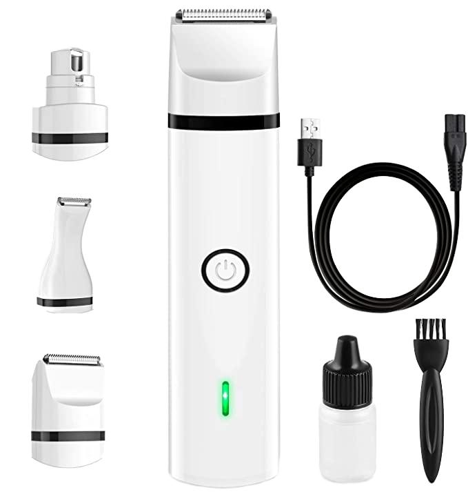 Cordless Eco-Friendly Plastic Simple Dog Grooming Kit Electric Hair Trimmers Nail Clipper Scissors